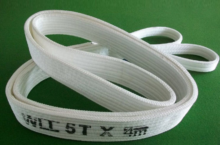 白色吊装带，扁平吊带，圆形吊绳